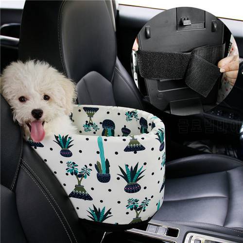 Puppy Cat Bed For Car Portable Dog Bed Travel Dog Carrier Protector for Samll Dogs Safety Car Central Control Pet Seat Chihuahua
