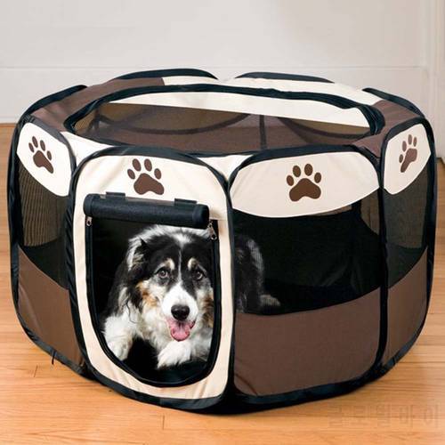 Pet Tent Portable Playpen Dog Portable Foldable Pet Playpen Pet Dog Playpen Tent Foldable Cat Cage Waterproof Dog Nest Kennel