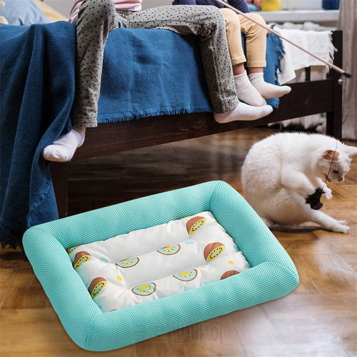 Ecomhunt Dropshipping Dog Cooling Mat Summer Dog Mat Cat Breathable Blanket Large Washable Cat Dogs Kennel Ice Silk Mattress