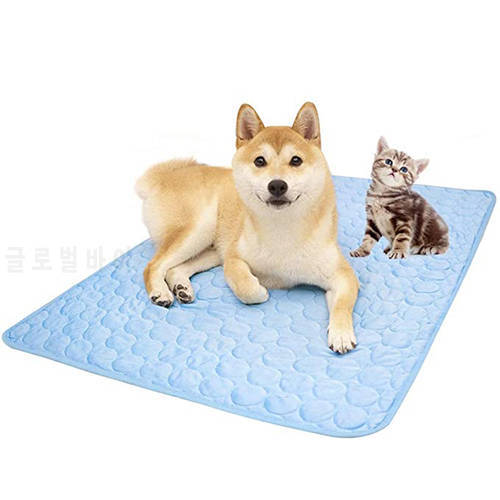 Pet Mat Summer Cool Carpet for Dogs Cat Cooling Mat Cloth Cooler Mattress Blanket Cushion Indoor Seat Puppy Pet Ice Pad Dog Bed