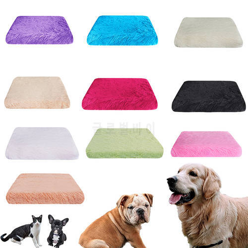 Luxury Square Removable Washable Small Large Dog Sofa Bed Pet Kennel Plush Full Size Sleep Protector Anti-Products