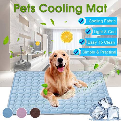 ZK20 Dog pad Cool Summer Pad Dog Pad Cat Blanket Sofa Breathable Pet Dog Bed Summer Washable Suitable for Small and Medium Dogs