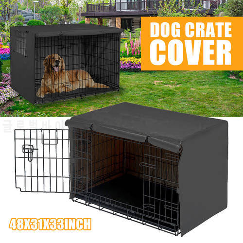 1pc Dog Cage Cover Practical Dustproof Sunscreen Dogs House Crate Bin Durable Home Outdoor Pets Houses Accessories
