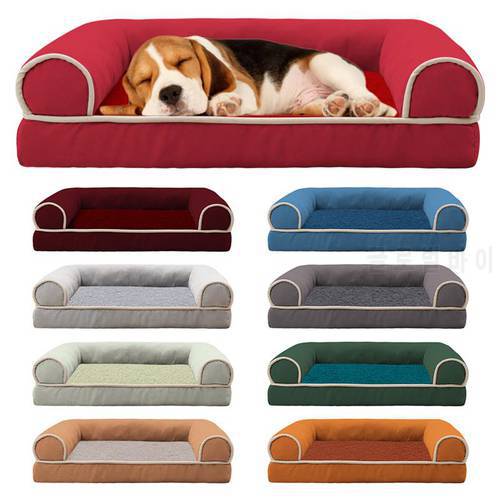 Pet Dog Bed Dog Sofa Deep Sleep Small Medium Large Dog House Square Thickened Warm Dog Mat Kennel Pet Product Accessories