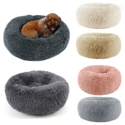 Donut Mand Dog Accessories for Large Dogs Cat&39s House Plush Pet Bed for Dog XXL Round Mat For Small Medium Animal Calming 100CM