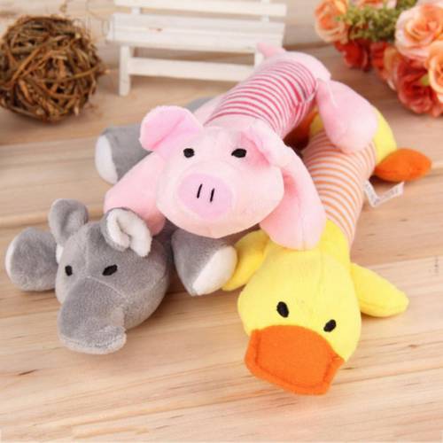 Pet Dog Toys Removal Boredom Stripes Animals Shapes Squeaky Plush Chew Toys for Small Medium Large Dogs