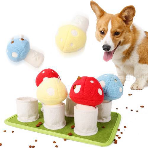 Pet Dog Snuffle Mat Toy Training IQ Puzzle Dog Toy Slow Feeder Mat Food Dispenser Container Toy Playing Game