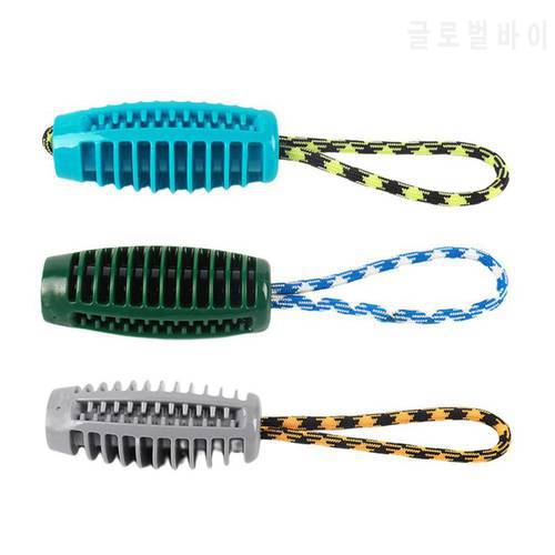 Rubber Training Ball Bite Funny Puppy Chew Toys Cleaning Teeth Play Dog Pet Supplies with Carrier Rope Bite Resistant