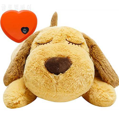 Dog Heartbeat Toy for Anxiety Relief Dog Soft Plush Toy Pet Calming Puppy Behavioral Training Aid Toy Pet Companion Pillow