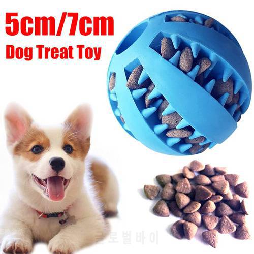 5cm 7cm Dog Tooth Clean Ball Food Extra-tough Natural Rubber Balls Soft Pet Toy Funny Interactive Elasticity Ball Dogs Chew Toy