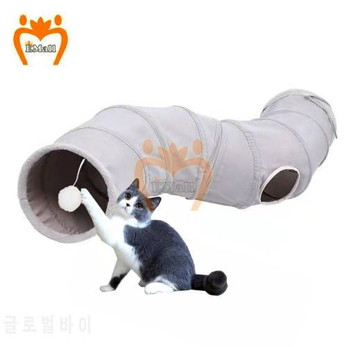 New Practical Cat Tunnel Pet Tube Collapsible Play 4 Hole Indoor Outdoor For Kitty Puppy Toys Balls Dogs Hiding Training House