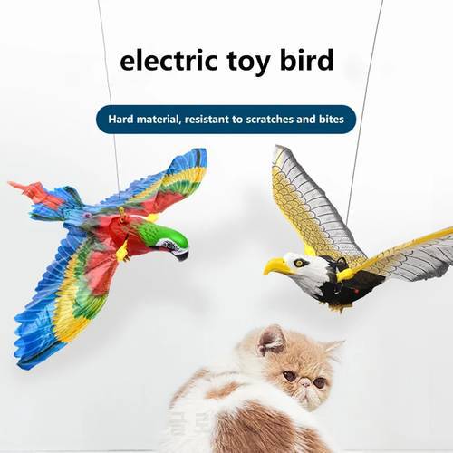 Simulation Bird Cat Interactive Toys Hanging Eagle Flying Teasering Play Kitten Dog Toys Animals Cat Accessories Supplies