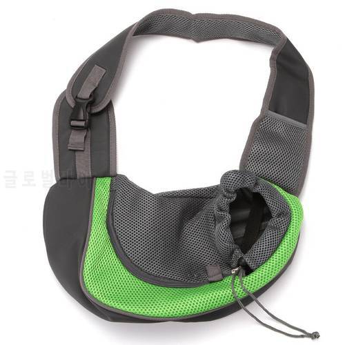 Pet Puppy Carrier Slings Handbag Outdoor Travel Dogs Shoulder Bag Mesh Oxford Single Comfort Transport Carrying Tote Pouch