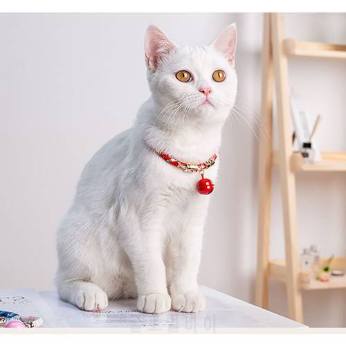 Cat Necklace Bell Pendant Cat Dog Collar Jewelry Adjustable Small Dog Supplies Neck Ring Dog Ring Pet Supplies
