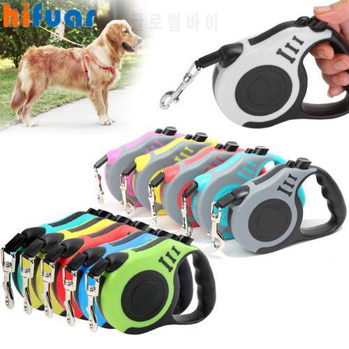 Dog Leash 3m 5m Durable Leash Automatic Retractable Nylon Cat Lead Extension Walking Running Lead Roulette for Dogs Accessories