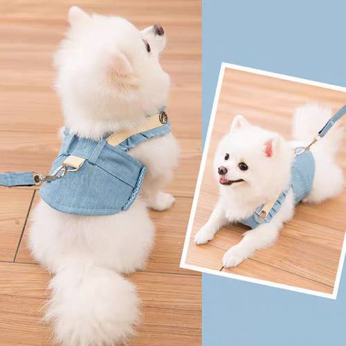 1PC Pet Harness Vest Walking Lead Leash For Small Medium Puppy Cats Dogs Adjustable Polyester Collar Mesh Harness Pet Product