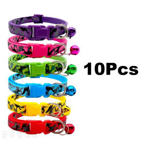 Wholesale 10PCS Small And Medium Pet Collar Personalized Pattern Multi-Color Neck Chain Cat Fashion Leash Accessories Anti Lost