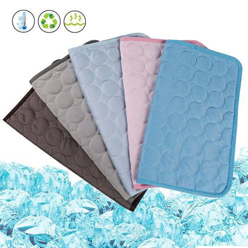 Washable Summer Cooling Mat for Dogs Cats Kennel Mat Breathable Pet Crate Pad Sleep Mat Pet Self Cooling Mat