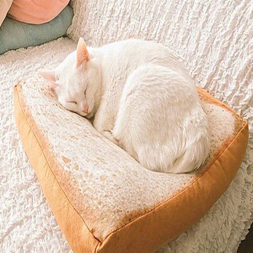 Sponge PP Cotton Pet Bread Toast Pad Different Flavored Bread Slices Pet Toy Kennel Four Seasons GM Cushion Sleeping Cushion