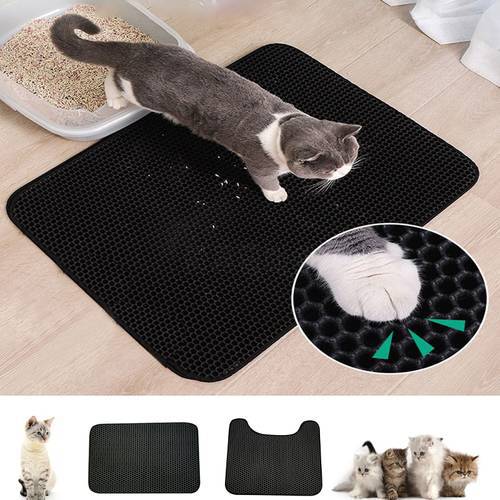 Cat Mat Cat Bed Trapping Pet Cat Litter Pad Waterproof Double-layer Non-slip Pet Litter Pad Cat Rubbing Foot Pad Universal