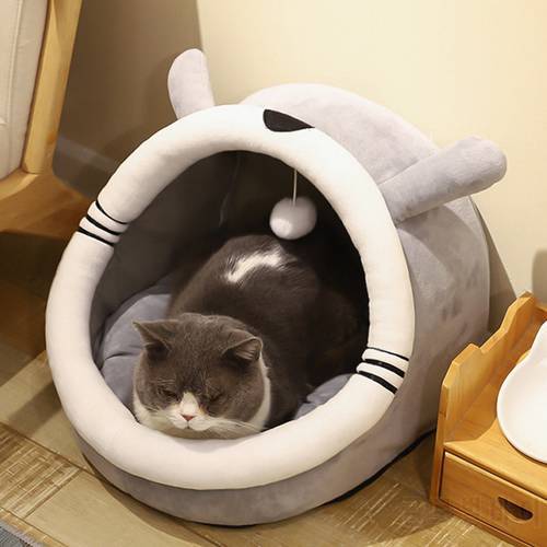 New Pet Cat House Cat Bed Semi-enclosed Villa Cool Den Removable And Washable Kennel Comfortable Four Seasons Universal