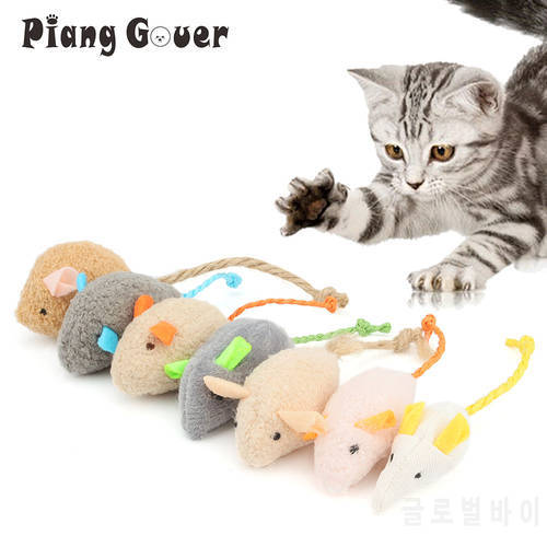 Mice Toy Interactive Catnip Plush Mouse Cat Toys For Kitten Pet Playing Scratch Simulation Animal