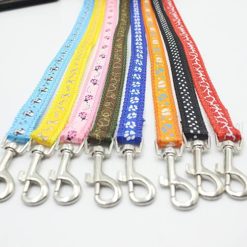 125*1CM Dog Collars Pet Walking Belt Leashes Set For Small Medium Dog Nylon Collar Traction Rope With Bells