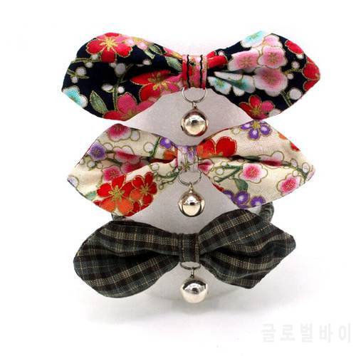 Dog Cat Pet Bow Tie With Bells Bowknot Kitten Cat Collar Kitten Necktie Collar For Small Medium Cats Dogs Chihuahua