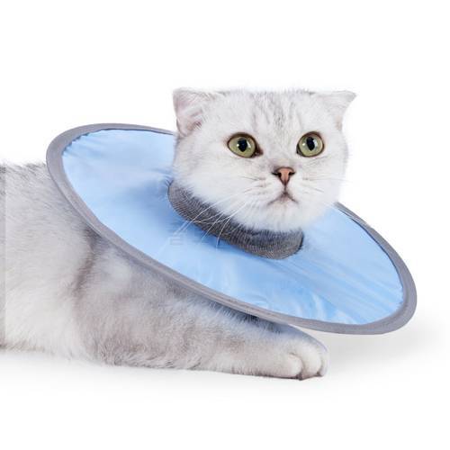Cat Anti-bite Collar Pet Medical Recovery Collars Circle Shape Cat Protection Cover Elizabethan Collar Circle for Pet Accessory