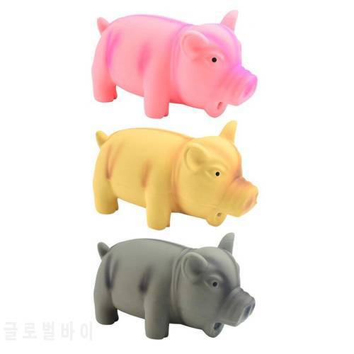 Funny Doy Toy Cute Latex Pig Grunting Squeak Toy Dog Chew Toys Pet Teasing Sound Dog Squeaker Molar Pet Training Products