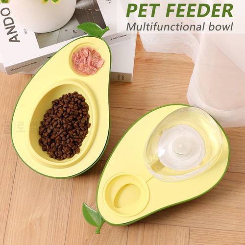 Dog Cat Automatic Water Dispenser Feeder Avocado Shape for Indoor Pet Cat Water Bowl Cat Feeding and Watering Supplies Pets Bowl