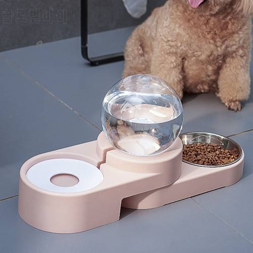 Pet Dog Automatic Water Feeder Food Storage Bucket Cat Water Fountain Dispenser Small Teddy Pet Feeding Watering Supplies