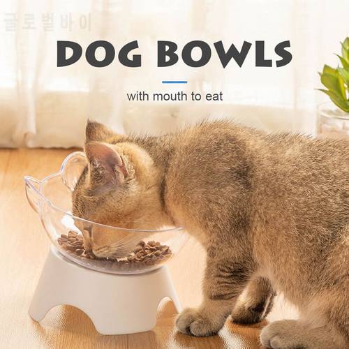 Cat Single Bowl Cat Bowl Dog Bowl Non-slip Food Bowl with Raised Stand Cat Feeding & Watering Supplies Dog Feeder Pet Supplies