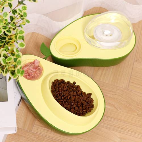 Dog Cat Automatic Water Dispenser Feeder Avocado Shape for Indoor Pet Cat Feeding and Watering Supplies Cat Water Bowl TS2