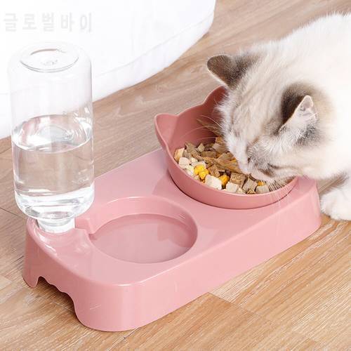 Pet Cat Elevated Bowls Durable Double Cat Dog Bowls Raised Stand Cat Feeding & Watering Supplies Dog Feeder Pet Supplies