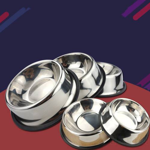 New Dog Cat Bowls Stainless Steel Travel Footprint Feeding Feeder Water Bowl For Pet Dog Cats Puppy Outdoor Food Dish