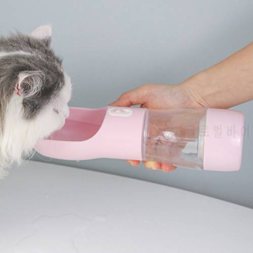 Universal Water Bottle Pets Dogs Drinking Bowl Food Container Leakage Proof Care Cup Feeder Dispenser with Water Lock