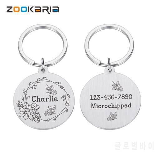 Free Engraved Pet Dog ID Tag Personalized Cat Puppy ID Tag Pet Dog Collar Accessories Custom Dogs Anti-lost Name Tags Pendant