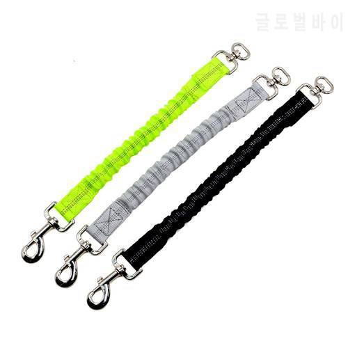 Dog Leash Extend Rope For Middle Large Dogs 37-60cm Elasticity Nylon Harness 2.5cm Wide Buffer Leash Leads Pet Accessories