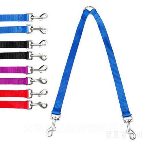 Nylon Double Twin Coupler Dog Leash Strong Two In One V Shape Pet Dog Leash Two Ways Pet Lead Leash for Puppy Pug