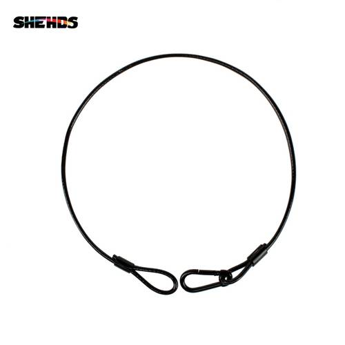 SHEHDS Stainless Steel Rope PVC 3mm 5mm Thickness Wire Safety Cables With Looped Ends For Stage Light Tough Guard Security Lock