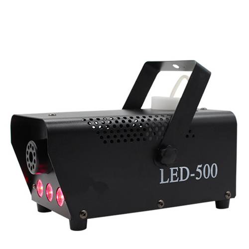 Led 500W Remote Control Smoke Machine Mini Red Blue Green Mixed Color Fog Machine For Car Disco Bar Stage Performance Show