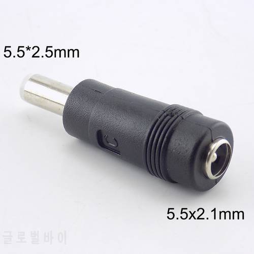 5.5 x 2.1 mm female to 5.5 x 2.5 mm male DC Power Connector Adapter Laptop 5.5*2.1 female to male 5.5*2.5