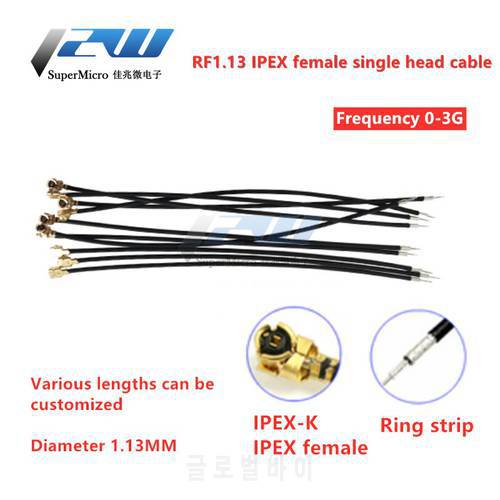 5PCS IPEX IPX U FL Female 1.13mm Single Head Connector Cable IPX Connector 1.13 IPEX Cable