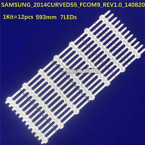 LED backlight strip for samsung 2014CURVED55 FCOM9 SVS550AB5 LTA550FW01 VESTEL 4K 3D SMART 55CA9550 LTA550FW0155PUS8700/12