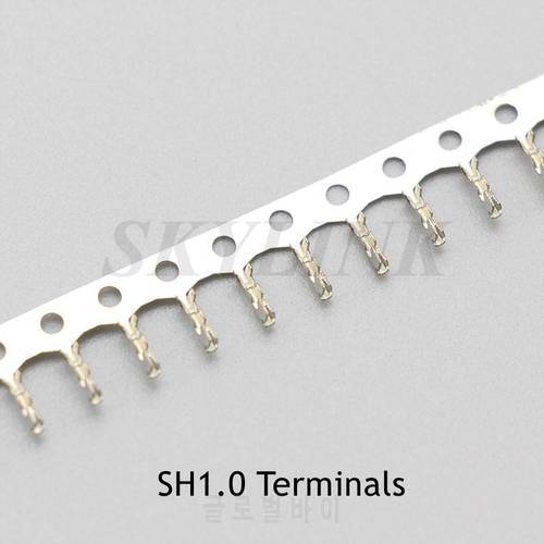 100PCS JST SH Connector 1.0mm Pitch Terminals Metal Pin Contact