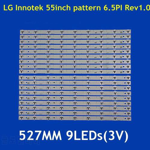 18PCS LED Strip LG Innotek 55Inch Pattern 6.5PI Rev1.0 TX-55CX680B TX-55CX700B TX-55CX700E TX-55CX680E TC-55CX650U TC-55DX700C