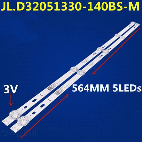 New 2pcs LED Backlight Strip for JL.D32051330-140BS-M For 32X3 32E1A 32E381S 32K5 Ptv3215iled