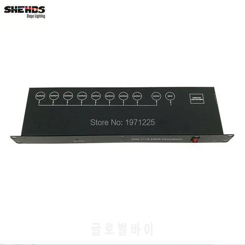 Stage Light Controller DMX512 Splitter Light Signal Amplifier Splitter 8 way DMX Distributor for stage Equipment