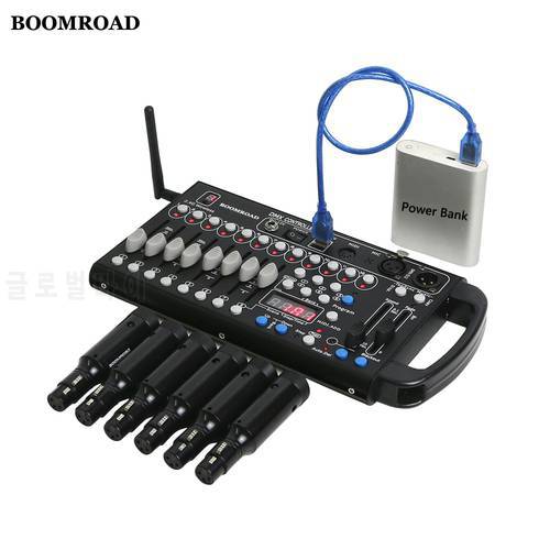 192 Dmx Controller Wireless DMX Receiver Built in Battery Stage Lighting Effect DJ Light Controller Disco Light for Home Party